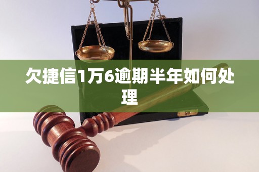 欠捷信1万6逾期半年如何处理