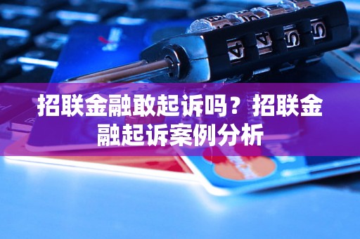 招联金融敢起诉吗？招联金融起诉案例分析