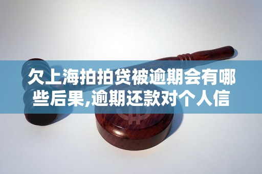 欠上海拍拍贷被逾期会有哪些后果,逾期还款对个人信用的影响