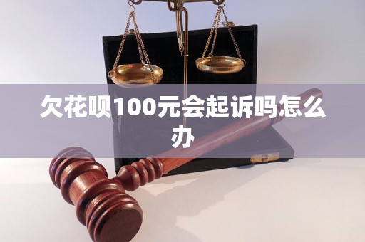 欠花呗100元会起诉吗怎么办