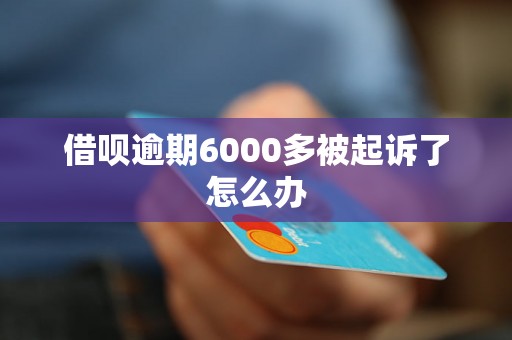 借呗逾期6000多被起诉了怎么办