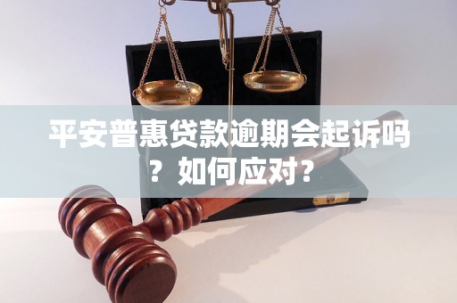 平安普惠贷款逾期会起诉吗？如何应对？