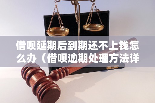 借呗延期后到期还不上钱怎么办（借呗逾期处理方法详解）