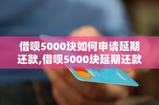 借呗5000块如何申请延期还款,借呗5000块延期还款流程