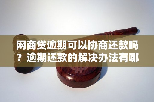 网商贷逾期可以协商还款吗？逾期还款的解决办法有哪些？