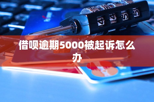 借呗逾期5000被起诉怎么办