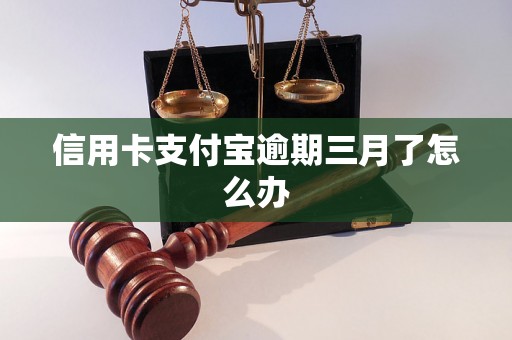 信用卡支付宝逾期三月了怎么办