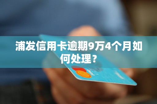 浦发信用卡逾期9万4个月如何处理？