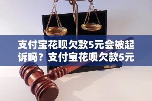 支付宝花呗欠款5元会被起诉吗？支付宝花呗欠款5元会有什么后果？