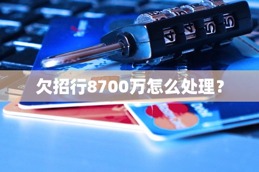 欠招行8700万怎么处理？