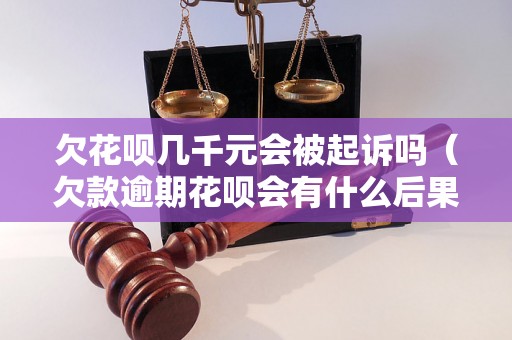 欠花呗几千元会被起诉吗（欠款逾期花呗会有什么后果）