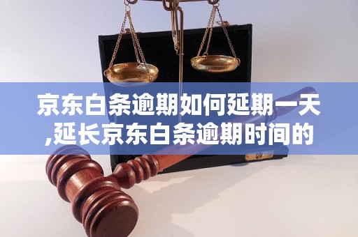 京东白条逾期如何延期一天,延长京东白条逾期时间的方法