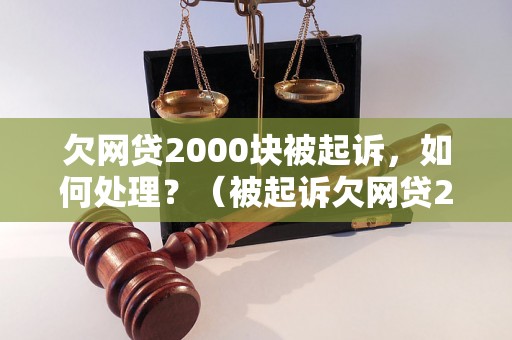 欠网贷2000块被起诉，如何处理？（被起诉欠网贷2000元应该怎么办）