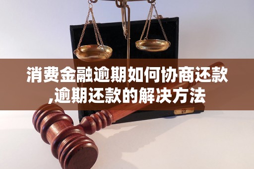 消费金融逾期如何协商还款,逾期还款的解决方法