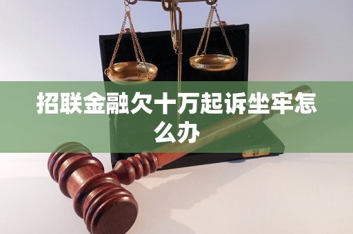 招联金融欠十万起诉坐牢怎么办