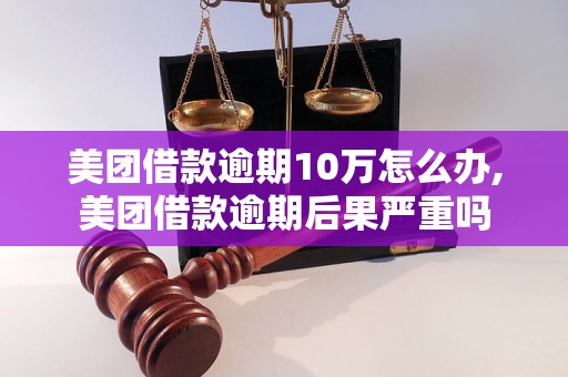 美团借款逾期10万怎么办,美团借款逾期后果严重吗