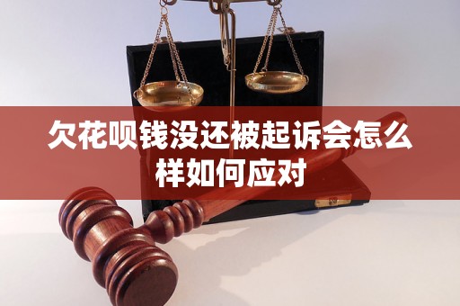 欠花呗钱没还被起诉会怎么样如何应对