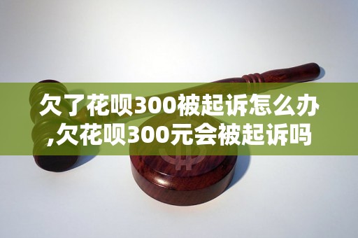 欠了花呗300被起诉怎么办,欠花呗300元会被起诉吗