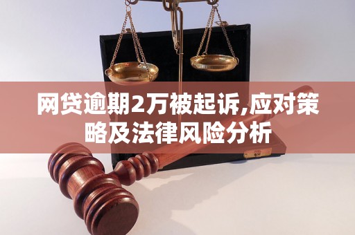 网贷逾期2万被起诉,应对策略及法律风险分析