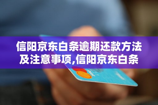 信阳京东白条逾期还款方法及注意事项,信阳京东白条逾期了怎么办