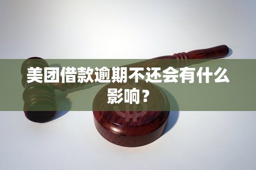 美团借款逾期不还会有什么影响？