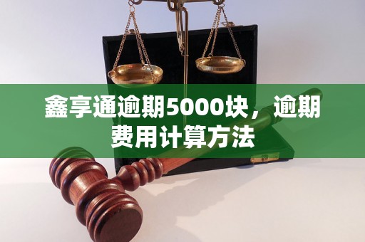 鑫享通逾期5000块，逾期费用计算方法