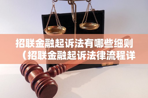 招联金融起诉法有哪些细则（招联金融起诉法律流程详解）