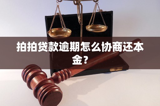 拍拍贷款逾期怎么协商还本金？