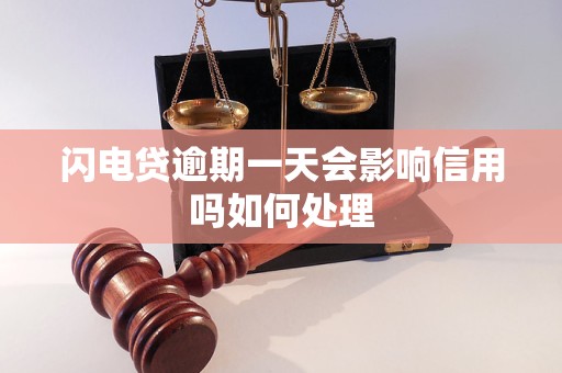 闪电贷逾期一天会影响信用吗如何处理