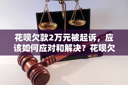 花呗欠款2万元被起诉，应该如何应对和解决？花呗欠款被起诉的后果及处理方法详解