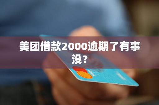 美团借款2000逾期了有事没？