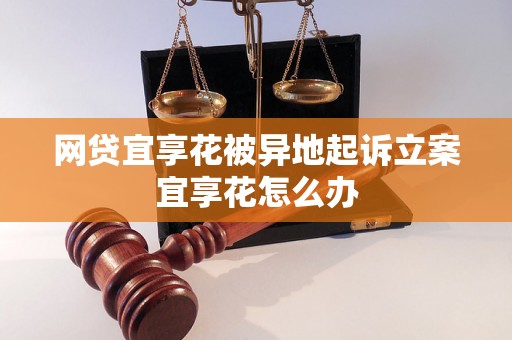 网贷宜享花被异地起诉立案宜享花怎么办