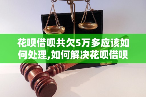 花呗借呗共欠5万多应该如何处理,如何解决花呗借呗欠款问题