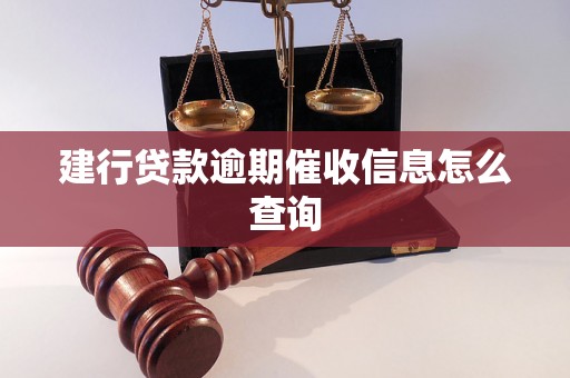 建行贷款逾期催收信息怎么查询