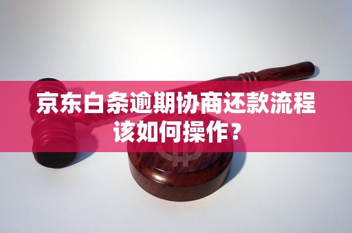 京东白条逾期协商还款流程该如何操作？