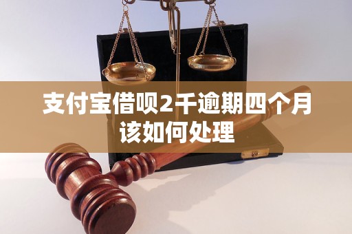 支付宝借呗2千逾期四个月该如何处理