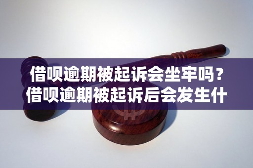 借呗逾期被起诉会坐牢吗？借呗逾期被起诉后会发生什么？