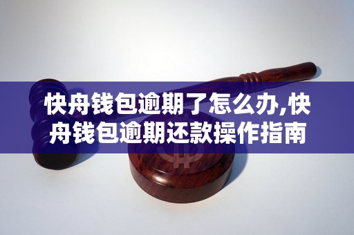 快舟钱包逾期了怎么办,快舟钱包逾期还款操作指南