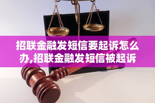 招联金融发短信要起诉怎么办,招联金融发短信被起诉案例分析