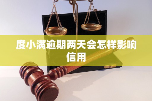 度小满逾期两天会怎样影响信用