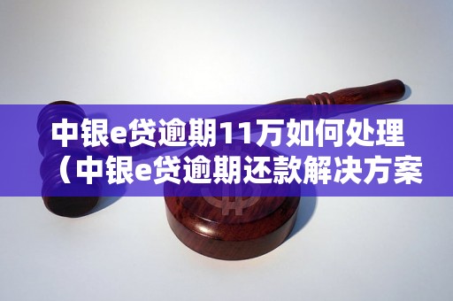 中银e贷逾期11万如何处理（中银e贷逾期还款解决方案）