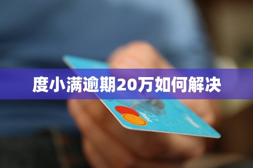 度小满逾期20万如何解决