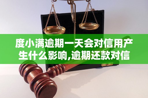 度小满逾期一天会对信用产生什么影响,逾期还款对信用评级的影响程度如何