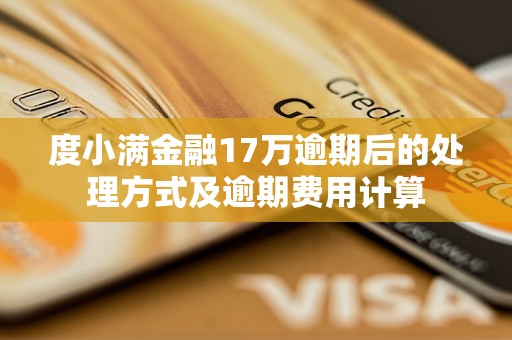 度小满金融17万逾期后的处理方式及逾期费用计算