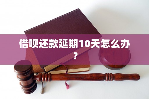 借呗还款延期10天怎么办？