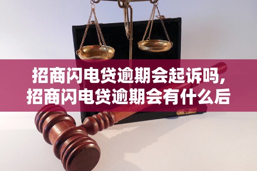 招商闪电贷逾期会起诉吗,招商闪电贷逾期会有什么后果