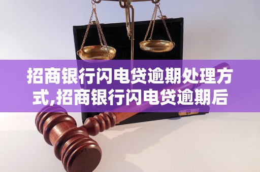 招商银行闪电贷逾期处理方式,招商银行闪电贷逾期后果