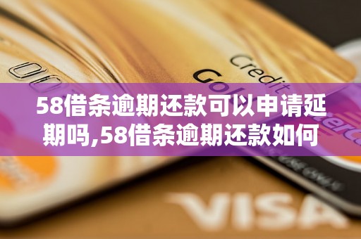 58借条逾期还款可以申请延期吗,58借条逾期还款如何协商