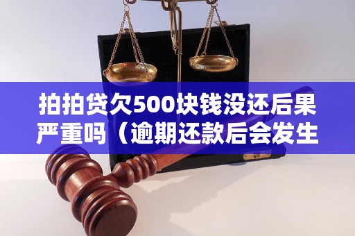 拍拍贷欠500块钱没还后果严重吗（逾期还款后会发生什么）