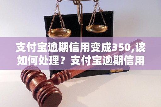 支付宝逾期信用变成350,该如何处理？支付宝逾期信用变成350怎么办？